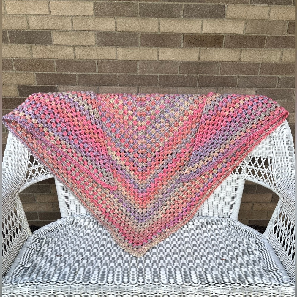 Multicolor Crochet Shawl
